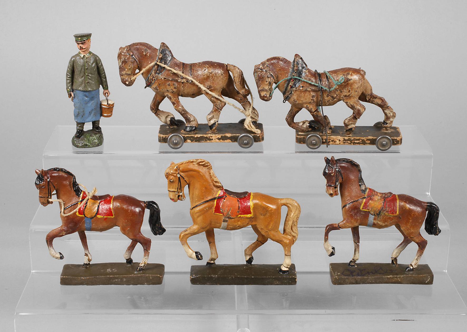 Konvolut Massepferde und Wärter