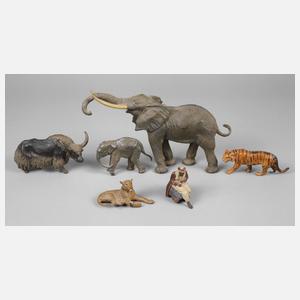 Lineol Konvolut Zootiere