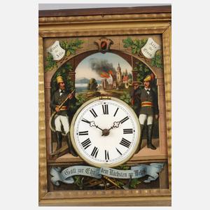 Bilderuhr Feuerwehrmotiv