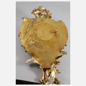 Große Kartelluhr Bronze