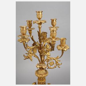 Prächtige Uhrengarnitur Lerolle Fréres