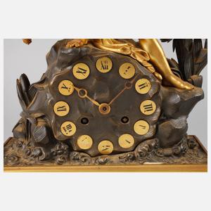 Bronzependule Poseidon