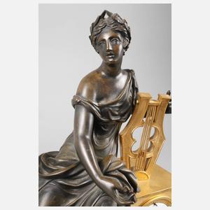 Figurenpendule Biedermeier