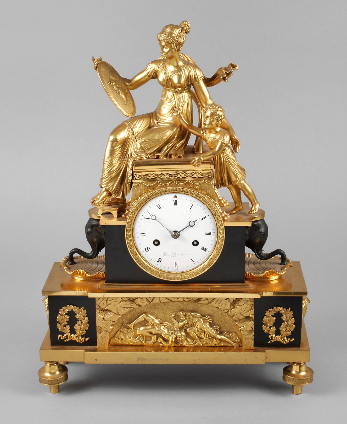 Figurenpendule Gaston Jolly á Paris