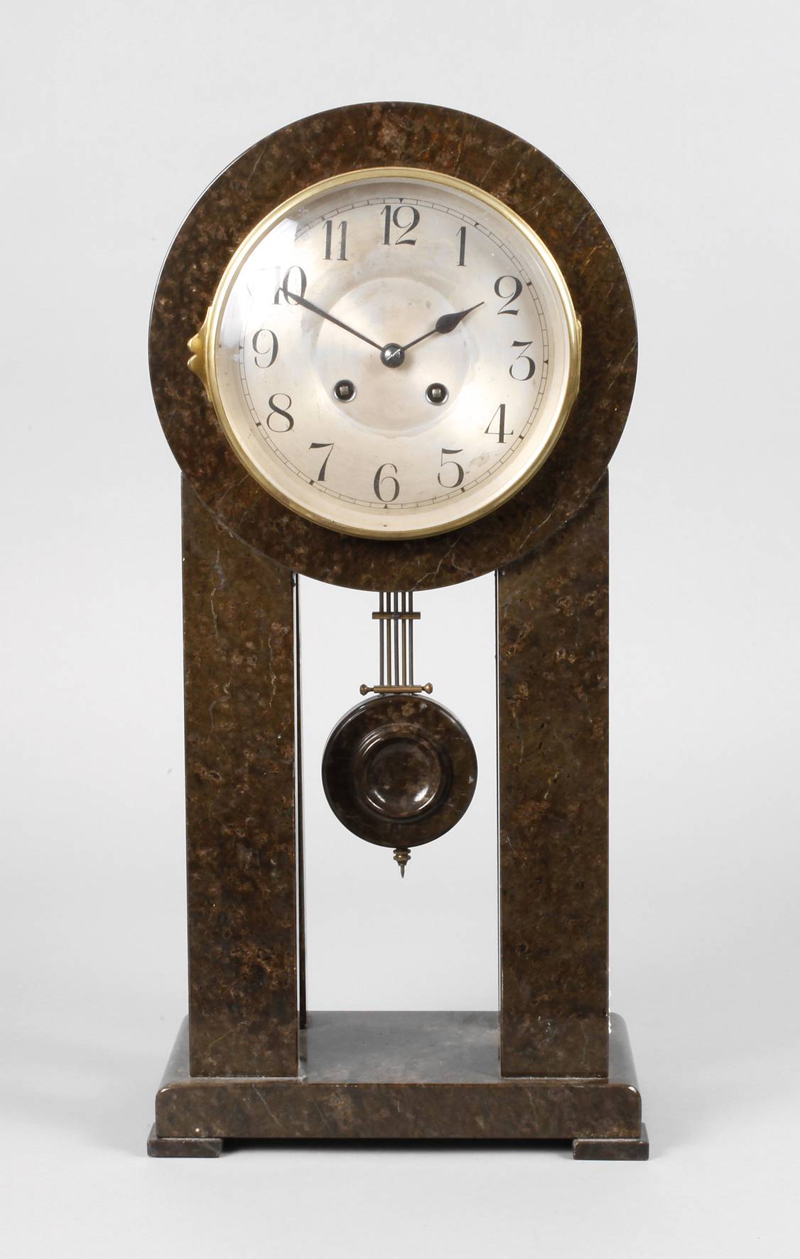 Große Kaminuhr Serpentin