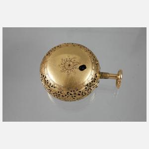 Hochfeine Spindeluhr im Doppelgehäuse