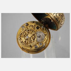 Hochfeine Spindeluhr im Doppelgehäuse