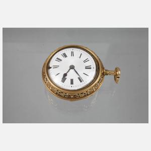 Hochfeine Spindeluhr im Doppelgehäuse