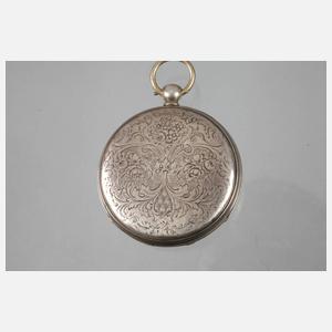 Schlüsseluhr Silber