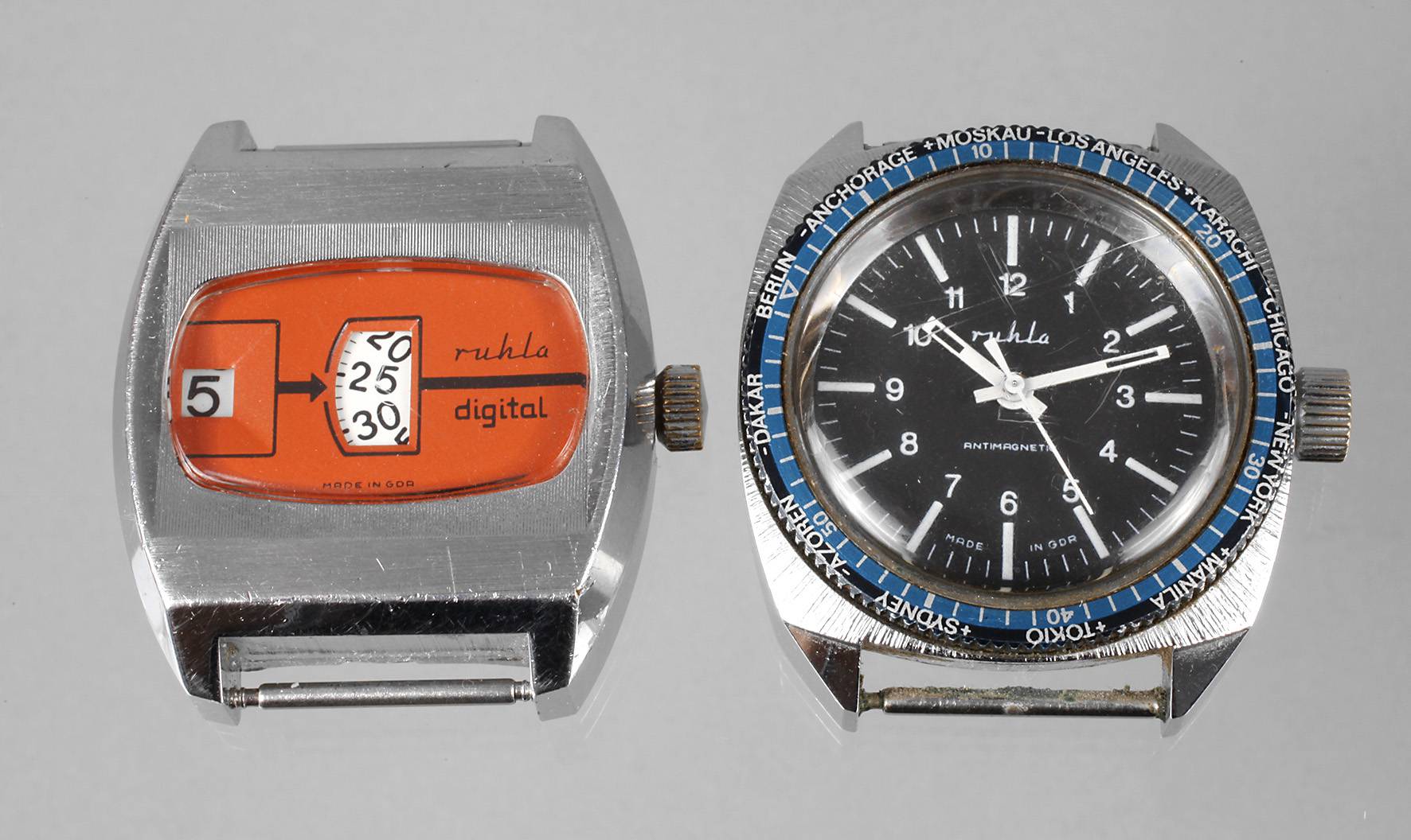 Zwei Armbanduhren DDR