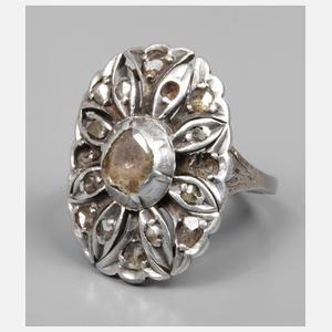 Damenring mit Diamantrosen