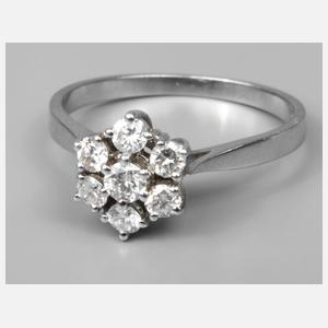 Damenring mit Brillantbesatz