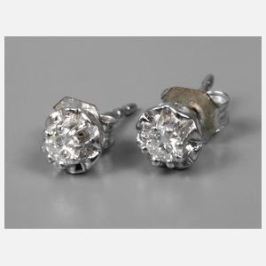Paar Ohrstecker mit Brillanten