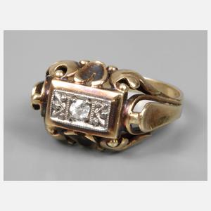 Damenring mit Diamant