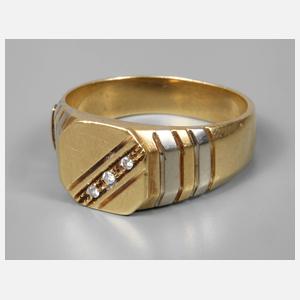Herrenring mit Brillanten