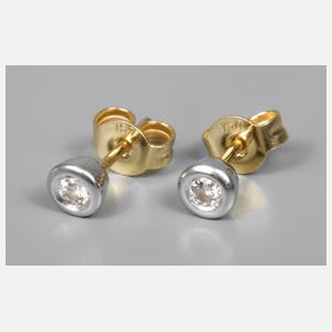 Paar Brillantohrstecker