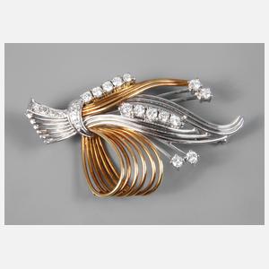 Brosche mit Brillanten