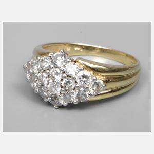 Damenring mit Brillanten ca. 1 ct