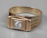Herrenring mit Brillant ca. 0,2 ct