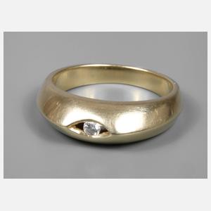 Moderner Brillantring