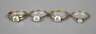 Vier Damenringe