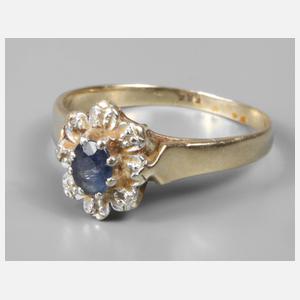 Damenring mit Saphir