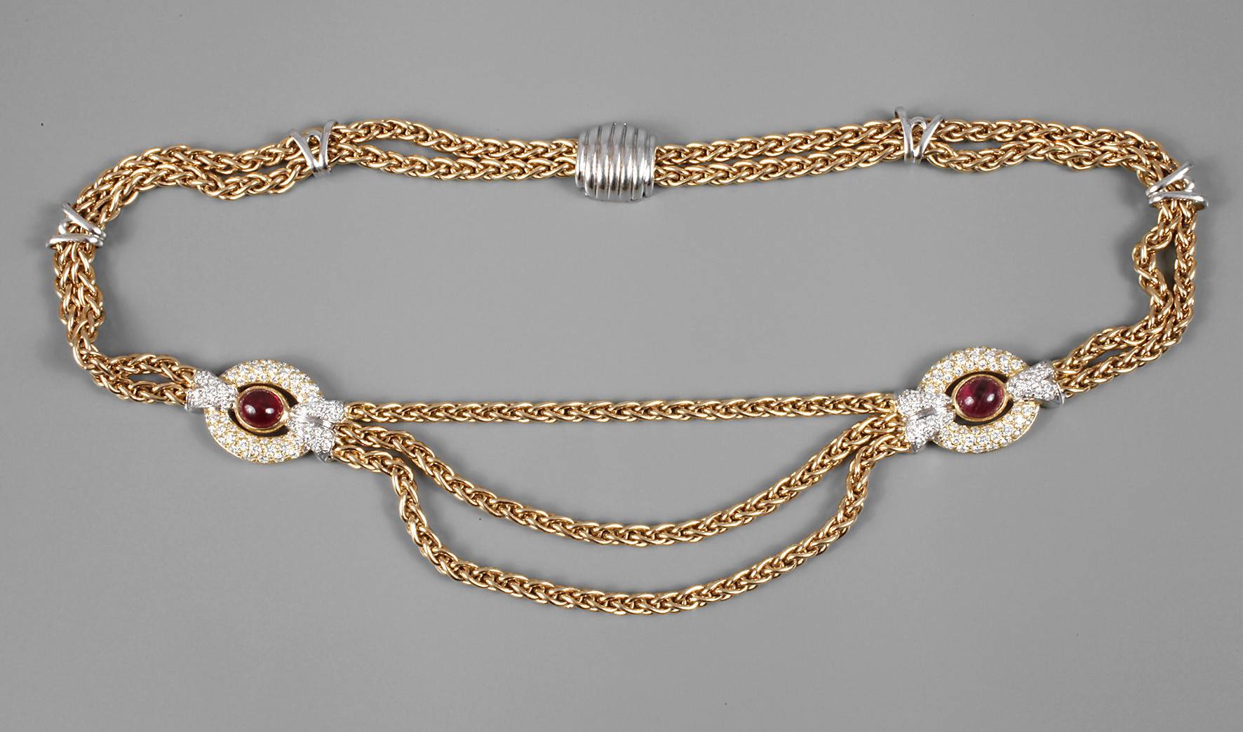 Prachtvolles Rubincollier