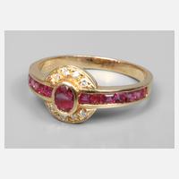 Damenring mit Rubinen111