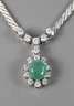 Collier mit Smaragd und Brillanten
