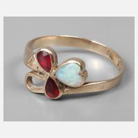 Damenring mit Rubinen und Edelopal111