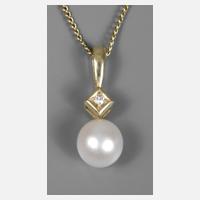 Anhänger mit Perle und Diamant111