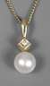 Anhänger mit Perle und Diamant