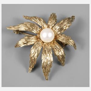 Brosche mit Zuchtperle