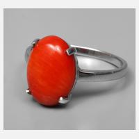 Damenring mit Koralle111