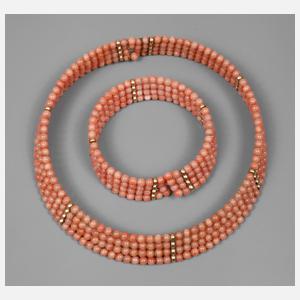 Schmuckset Engelshautkoralle