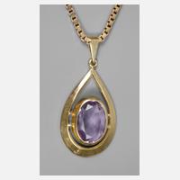 Anhänger mit Amethyst an Kette111