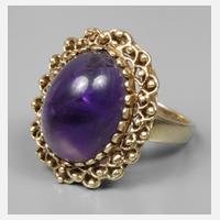 Damenring mit Amethystcabochon111