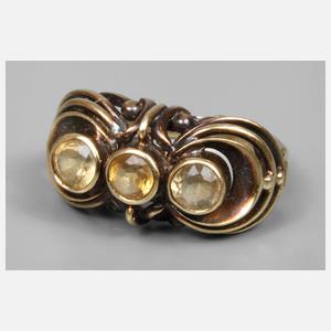 Damenring mit Citrinen