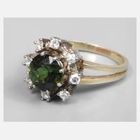 Damenring mit Turmalin und Brillanten111