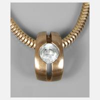 Anhänger mit Blautopas an Kette111