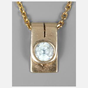 Topasanhänger an Kette