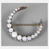 Brosche mit Edelopalen und Diamanten111