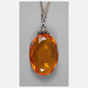 Bernsteinanhänger mit Markasit