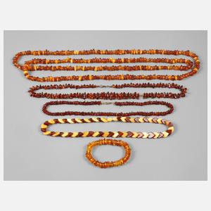 Konvolut Bernsteinschmuck