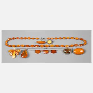 Konvolut Bernsteinschmuck