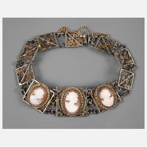 Armband mit Muschelkameen