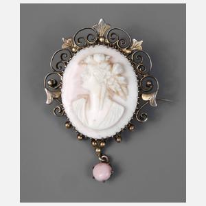 Brosche mit Kamee