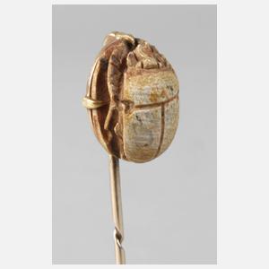 Reversnadel mit Skarabäus