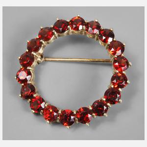 Brosche mit Granatbesatz