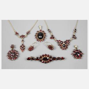 Konvolut Granatschmuck